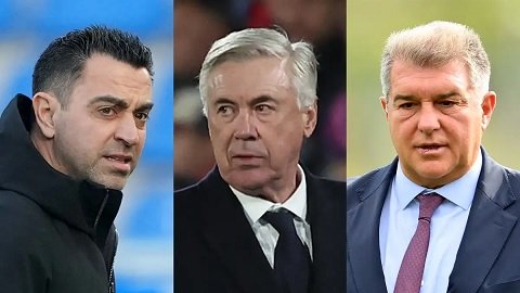 Ancelotti lên tiếng chỉ trích Laporta và Xavi về thiếu chuyên nghiệp