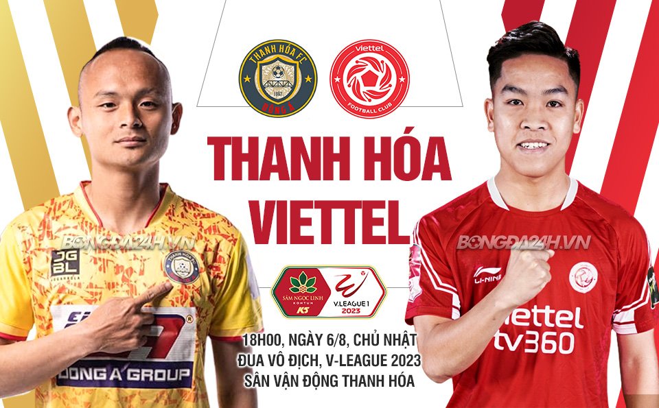 Trận đấu Thanh Hoá vs Viettel diễn ra lúc 18h00 ngày 20/8